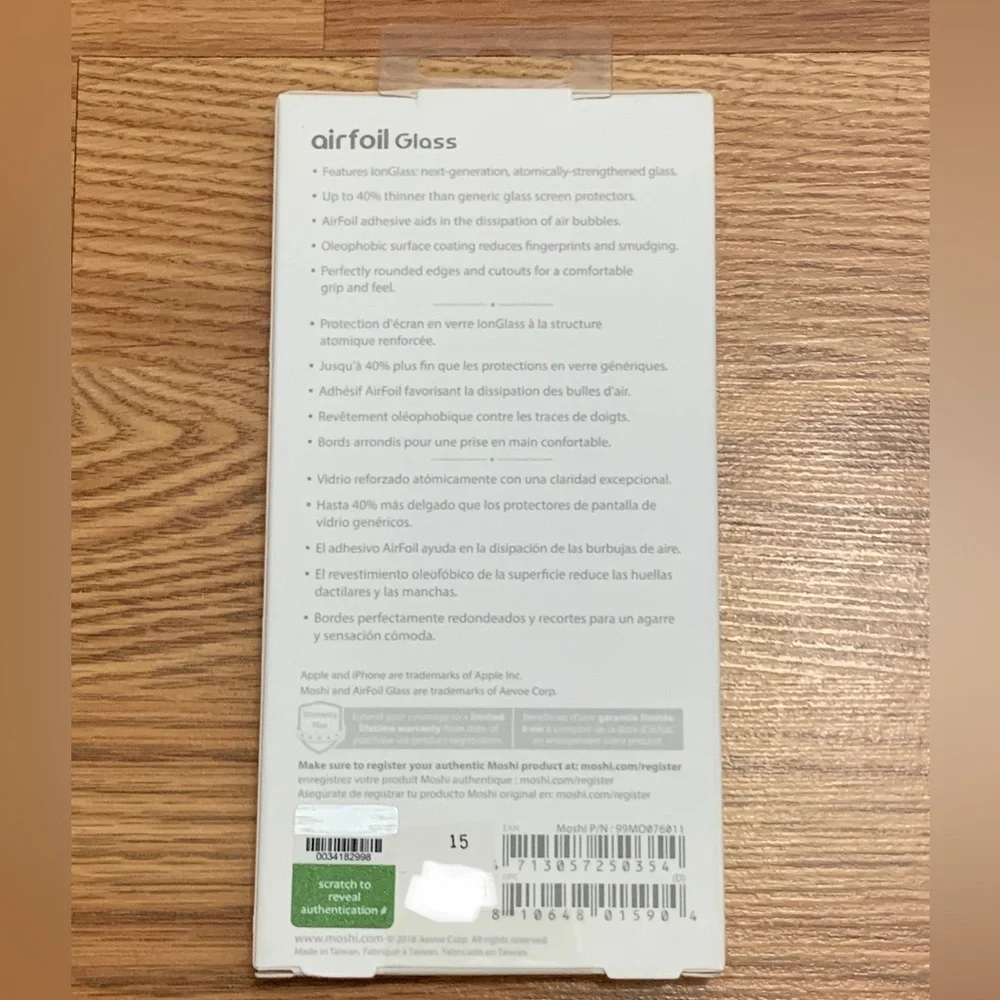 Moshi AirFoil Glass Ultra Clear Screen Protector For iPhone 8/7/6/6S